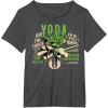 image:imageStar Wars Clone Wars Yoda Jedi Master Portrait TShirtDark Heather Grey