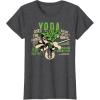 image:imageStar Wars Clone Wars Yoda Jedi Master Portrait TShirtDark Heather Grey