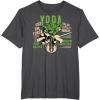 image:imageStar Wars Clone Wars Yoda Jedi Master Portrait TShirtDark Heather Grey