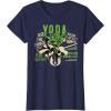 image:imageStar Wars Clone Wars Yoda Jedi Master Portrait TShirtNavy Blue