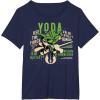 image:imageStar Wars Clone Wars Yoda Jedi Master Portrait TShirtNavy Blue
