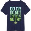 image:imageStar Wars Do Or Do Not There Is No Try Yoda Stamp TShirt TShirtNavy Blue