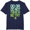 image:imageStar Wars Do Or Do Not There Is No Try Yoda Stamp TShirt TShirtNavy Blue