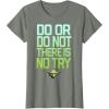 image:imageStar Wars Do Or Do Not There Is No Try Yoda Stamp TShirt TShirtOlive Heather