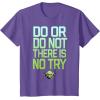 image:imageStar Wars Do Or Do Not There Is No Try Yoda Stamp TShirt TShirtPurple Heather