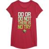 image:imageStar Wars Do Or Do Not There Is No Try Yoda TShirt C2 TShirtRed Heather