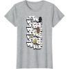image:imageStar Wars Logo Darth Vader Yoda Kawaii Characters TShirt TShirtHeather Grey
