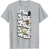 image:imageStar Wars Logo Darth Vader Yoda Kawaii Characters TShirt TShirtHeather Grey