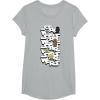 image:imageStar Wars Logo Darth Vader Yoda Kawaii Characters TShirt TShirtHeather Grey