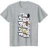 image:imageStar Wars Logo Darth Vader Yoda Kawaii Characters TShirt TShirtHeather Grey