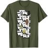 image:imageStar Wars Logo Darth Vader Yoda Kawaii Characters TShirt TShirtOlive Green