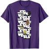image:imageStar Wars Logo Darth Vader Yoda Kawaii Characters TShirt TShirtPurple