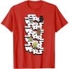 image:imageStar Wars Logo Darth Vader Yoda Kawaii Characters TShirt TShirtRed