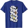 image:imageStar Wars Logo Darth Vader Yoda Kawaii Characters TShirt TShirtRoyal Blue