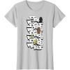 image:imageStar Wars Logo Darth Vader Yoda Kawaii Characters TShirt TShirtSilver Grey