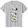 image:imageStar Wars Logo Darth Vader Yoda Kawaii Characters TShirt TShirtSilver Grey