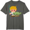 image:imageStar Wars Luke Yoda Cute Cartoon Jedi In Training TShirt TShirtAsphalt Grey