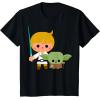 image:imageStar Wars Luke Yoda Cute Cartoon Jedi In Training TShirt TShirtBlack