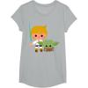 image:imageStar Wars Luke Yoda Cute Cartoon Jedi In Training TShirt TShirtHeather Grey