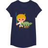 image:imageStar Wars Luke Yoda Cute Cartoon Jedi In Training TShirt TShirtNavy Blue