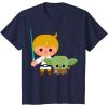 image:imageStar Wars Luke Yoda Cute Cartoon Jedi In Training TShirt TShirtNavy Blue