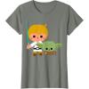 image:imageStar Wars Luke Yoda Cute Cartoon Jedi In Training TShirt TShirtOlive Heather