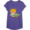 image:imageStar Wars Luke Yoda Cute Cartoon Jedi In Training TShirt TShirtPurple Heather