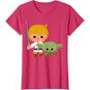 image:imageStar Wars Luke Yoda Cute Cartoon Jedi In Training TShirt TShirtRed Heather