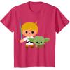 image:imageStar Wars Luke Yoda Cute Cartoon Jedi In Training TShirt TShirtRed Heather