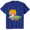 image:imageStar Wars Luke Yoda Cute Cartoon Jedi In Training TShirt TShirtRoyal Blue