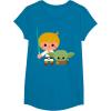 image:imageStar Wars Luke Yoda Cute Cartoon Jedi In Training TShirt TShirtSapphire Blue