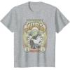 image:imageStar Wars Master Yoda Seventies Retro Poster TShirtHeather Grey