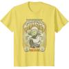 image:imageStar Wars Master Yoda Seventies Retro Poster TShirtLemon Yellow