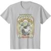 image:imageStar Wars Master Yoda Seventies Retro Poster TShirtSilver Grey