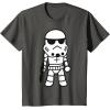 image:imageStar Wars Stormtrooper Cute Cartoon Style Graphic TShirt TShirtAsphalt Grey