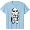 image:imageStar Wars Stormtrooper Cute Cartoon Style Graphic TShirt TShirtBaby Blue