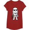 image:imageStar Wars Stormtrooper Cute Cartoon Style Graphic TShirt TShirtCranberry Red