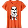 image:imageStar Wars Stormtrooper Cute Cartoon Style Graphic TShirt TShirtOrange