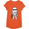image:imageStar Wars Stormtrooper Cute Cartoon Style Graphic TShirt TShirtOrange