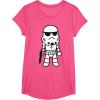 image:imageStar Wars Stormtrooper Cute Cartoon Style Graphic TShirt TShirtPink Heather