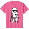 image:imageStar Wars Stormtrooper Cute Cartoon Style Graphic TShirt TShirtPink Heather