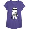 image:imageStar Wars Stormtrooper Cute Cartoon Style Graphic TShirt TShirtPurple Heather