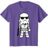 image:imageStar Wars Stormtrooper Cute Cartoon Style Graphic TShirt TShirtPurple Heather