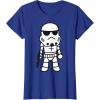 image:imageStar Wars Stormtrooper Cute Cartoon Style Graphic TShirt TShirtRoyal Blue