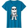 image:imageStar Wars Stormtrooper Cute Cartoon Style Graphic TShirt TShirtSapphire Blue