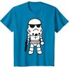 image:imageStar Wars Stormtrooper Cute Cartoon Style Graphic TShirt TShirtSapphire Blue