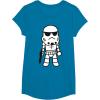 image:imageStar Wars Stormtrooper Cute Cartoon Style Graphic TShirt TShirtSapphire Blue