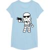 image:imageStar Wars Stormtrooper Cute ChibiKawaii Graphic TShirt TShirtBaby Blue