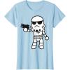 image:imageStar Wars Stormtrooper Cute ChibiKawaii Graphic TShirt TShirtBaby Blue