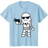 image:imageStar Wars Stormtrooper Cute ChibiKawaii Graphic TShirt TShirtBaby Blue